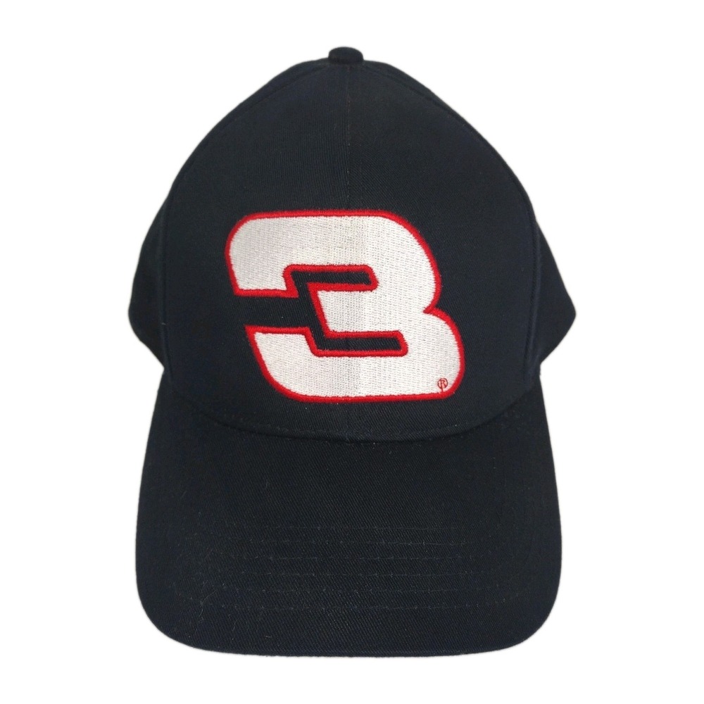 Vintage Dale Earnhardt Hat Snap Back Black Embroidered NASCAR Chase USA Made